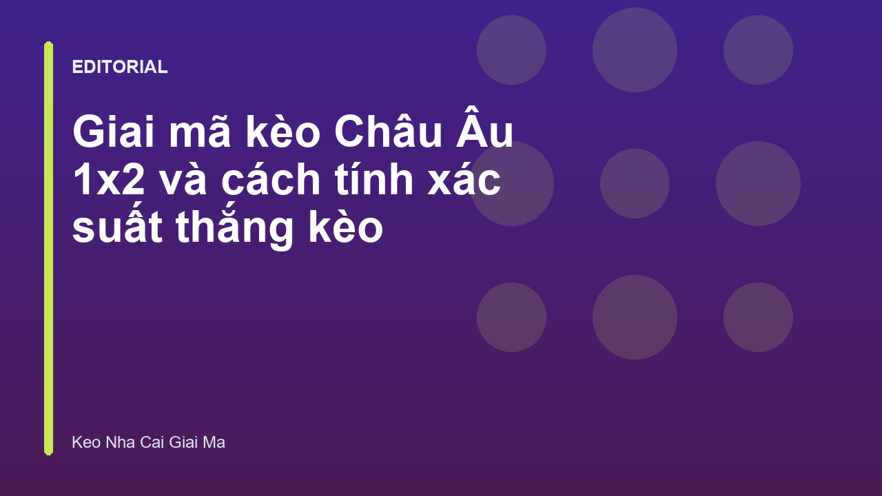Minh họa cách đọc bảng kèo Châu Âu 1x2