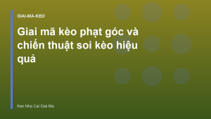Read more about the article Giai mã kèo phạt góc và chiến thuật soi kèo hiệu quả