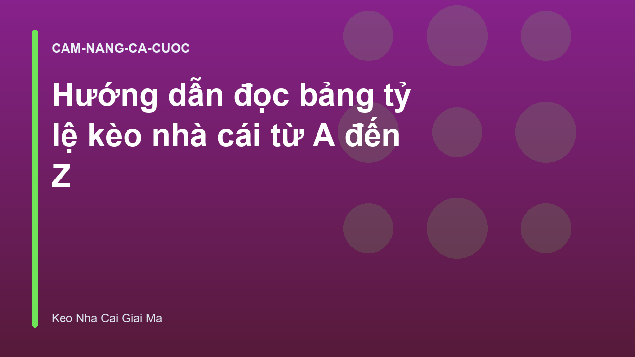 Read more about the article Hướng dẫn đọc bảng tỷ lệ kèo nhà cái từ A đến Z