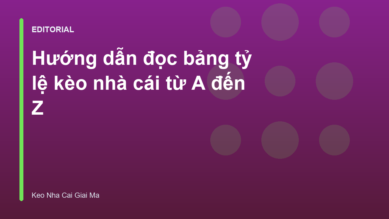 Hướng dẫn người chơi cách xem bảng tỷ lệ kèo bóng đá trực tuyến